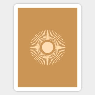 Sun Burst - Amber Gold Sticker